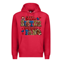 Cardinal little sister biggest fan american football Premium Hoodie - Jasminsmagicworld