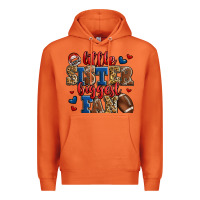 Carrot little sister biggest fan american football Premium Hoodie - Jasminsmagicworld