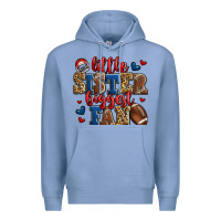 Colony Blue little sister biggest fan american football Premium Hoodie - Jasminsmagicworld