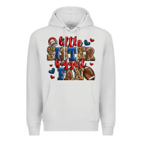 Dove Grey little sister biggest fan american football Premium Hoodie - Jasminsmagicworld