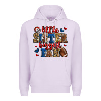 Lilac little sister biggest fan american football Premium Hoodie - Jasminsmagicworld
