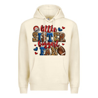Sandshell little sister biggest fan american football Premium Hoodie - Jasminsmagicworld