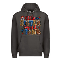 Smoke little sister biggest fan american football Premium Hoodie - Jasminsmagicworld