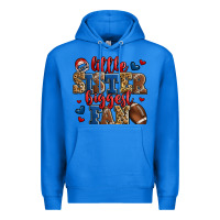 True Royal little sister biggest fan american football Premium Hoodie - Jasminsmagicworld
