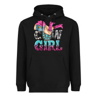Black cow girl Heavyweight Hoodie - texasbilliewilder