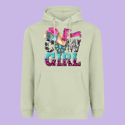 Heavyweight Hoodie cow girl