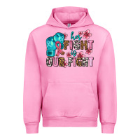 Fuchsia Pink her fighting is our fight Urban Hoodie - AdoDesignShop