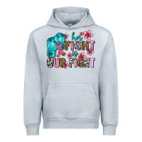 Heather Grey her fighting is our fight Urban Hoodie - AdoDesignShop
