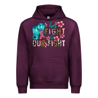 Mauve Wine her fighting is our fight Urban Hoodie - AdoDesignShop