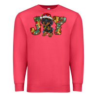 Cardinal dachshund puppy christmas joy Premium Sweatshirt - RanaPortraitStore