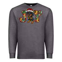 Charcoal Heather dachshund puppy christmas joy Premium Sweatshirt - RanaPortraitStore