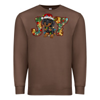 Chestnut dachshund puppy christmas joy Premium Sweatshirt - RanaPortraitStore