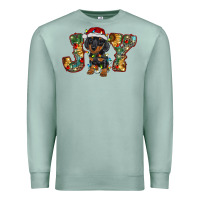 Seafoam dachshund puppy christmas joy Premium Sweatshirt - RanaPortraitStore