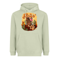 Matcha cowgirl actin up Heavyweight Hoodie - texasbilliewilder