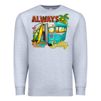 Heather Grey always salty with caravan Premium Sweatshirt - texasbilliewilder