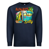 Navy always salty with caravan Premium Sweatshirt - texasbilliewilder