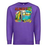 Purple always salty with caravan Premium Sweatshirt - texasbilliewilder