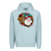 Blue Mist santa texas map Premium Hoodie - JahusDesignShop