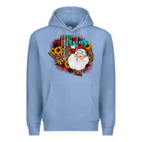 Colony Blue santa texas map Premium Hoodie - JahusDesignShop