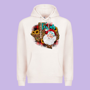 Santa Texas Map Premium Hoodie Designed By Jahusdesignshop