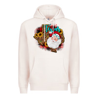 Pale Pink santa texas map Premium Hoodie - JahusDesignShop