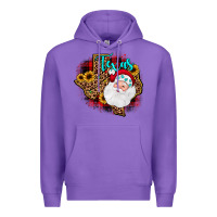 Purple santa texas map Premium Hoodie - JahusDesignShop
