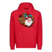 Red santa texas map Premium Hoodie - JahusDesignShop