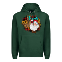 Sports Green santa texas map Premium Hoodie - JahusDesignShop