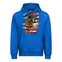 Cobalt usa flag and leopard with boots 12 oz regular can cooler Urban Hoodie - Artiststas