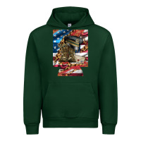 Forest Green usa flag and leopard with boots 12 oz regular can cooler Urban Hoodie - Artiststas
