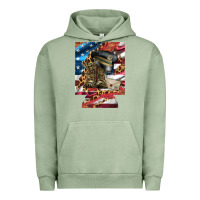 Pigment Oil Green usa flag and leopard with boots 12 oz regular can cooler Urban Hoodie - Artiststas