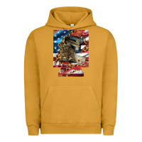 Pigment Peanut Butter usa flag and leopard with boots 12 oz regular can cooler Urban Hoodie - Artiststas