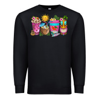 Black aloha coffe cups Premium Sweatshirt - texasbilliewilder