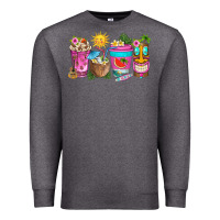 Charcoal Heather aloha coffe cups Premium Sweatshirt - texasbilliewilder