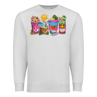 Dove Grey aloha coffe cups Premium Sweatshirt - texasbilliewilder