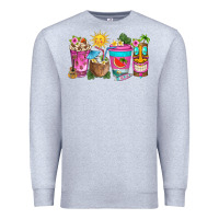 Heather Grey aloha coffe cups Premium Sweatshirt - texasbilliewilder