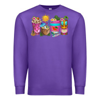 Purple aloha coffe cups Premium Sweatshirt - texasbilliewilder
