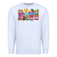 White aloha coffe cups Premium Sweatshirt - texasbilliewilder
