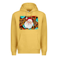 Antique Gold santa background Premium Hoodie - JahusDesignShop