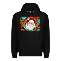 Black santa background Premium Hoodie - JahusDesignShop