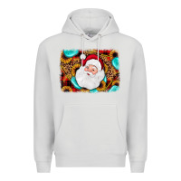 Dove Grey santa background Premium Hoodie - JahusDesignShop