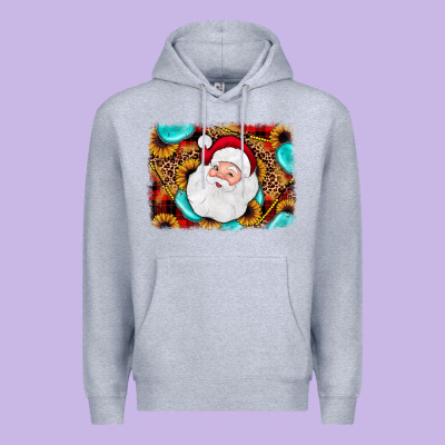 Santa Background Premium Hoodie Designed By Jahusdesignshop