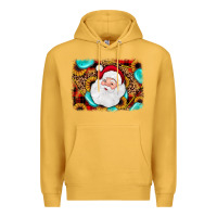 Mustard santa background Premium Hoodie - JahusDesignShop