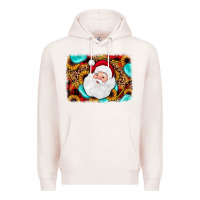 Pale Pink santa background Premium Hoodie - JahusDesignShop