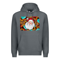 Rock santa background Premium Hoodie - JahusDesignShop