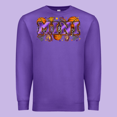 Mini Basketball Premium Sweatshirt Designed By Zillion Design Studio