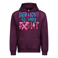 Mauve Wine her fight is my fight Urban Hoodie - AdoDesignShop