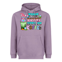 Lavender this bunny hops on coffee Heavyweight Hoodie - Zillion Design Studio
