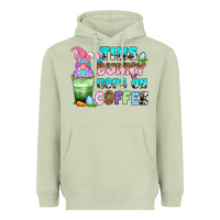 Matcha this bunny hops on coffee Heavyweight Hoodie - Zillion Design Studio
