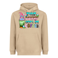 Mushroom this bunny hops on coffee Heavyweight Hoodie - Zillion Design Studio